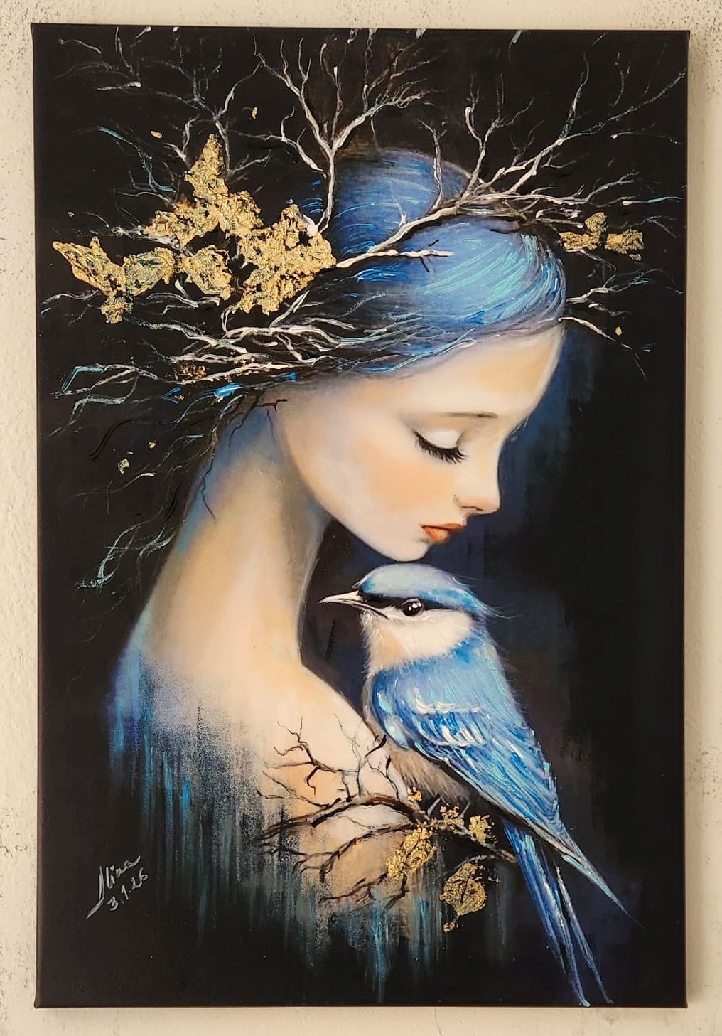 ArteDiAlina.com painting: I will protect you